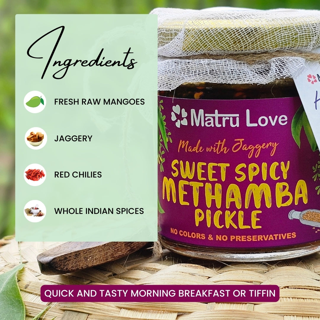 Sweet Spicy Methamba Pickle